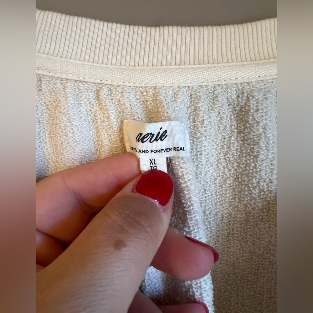 EUC Aerie Easy Street Oversized Sweatshirt XL - Picture 6 of 8